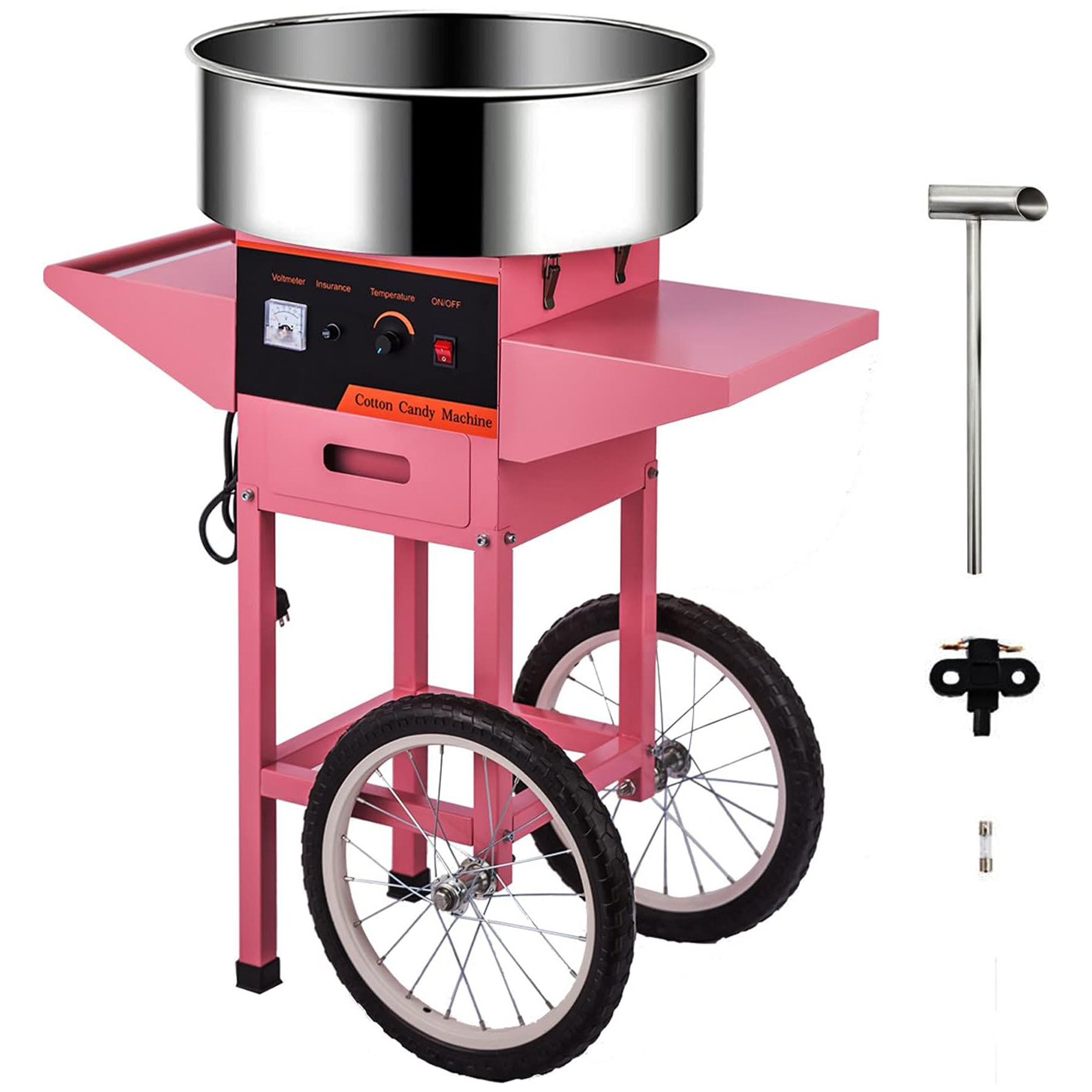 Candy Floss Machine - Macchina Commerciale per Zucchero Filato Rosa
