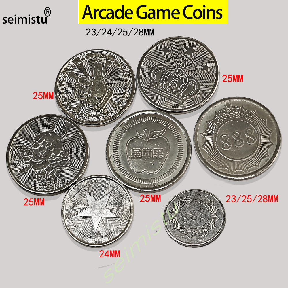 Arcade Games Vending - 100 pezzi in acciaio inossidabile 23/24/25mm